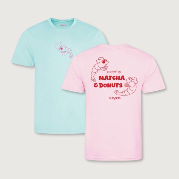 milagrita-shrimp-matcha-donut-sport-tshirt-pink-back-mint-front