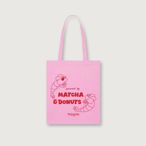 milagrita-shrimp-matcha-donut-tote-bag-pink