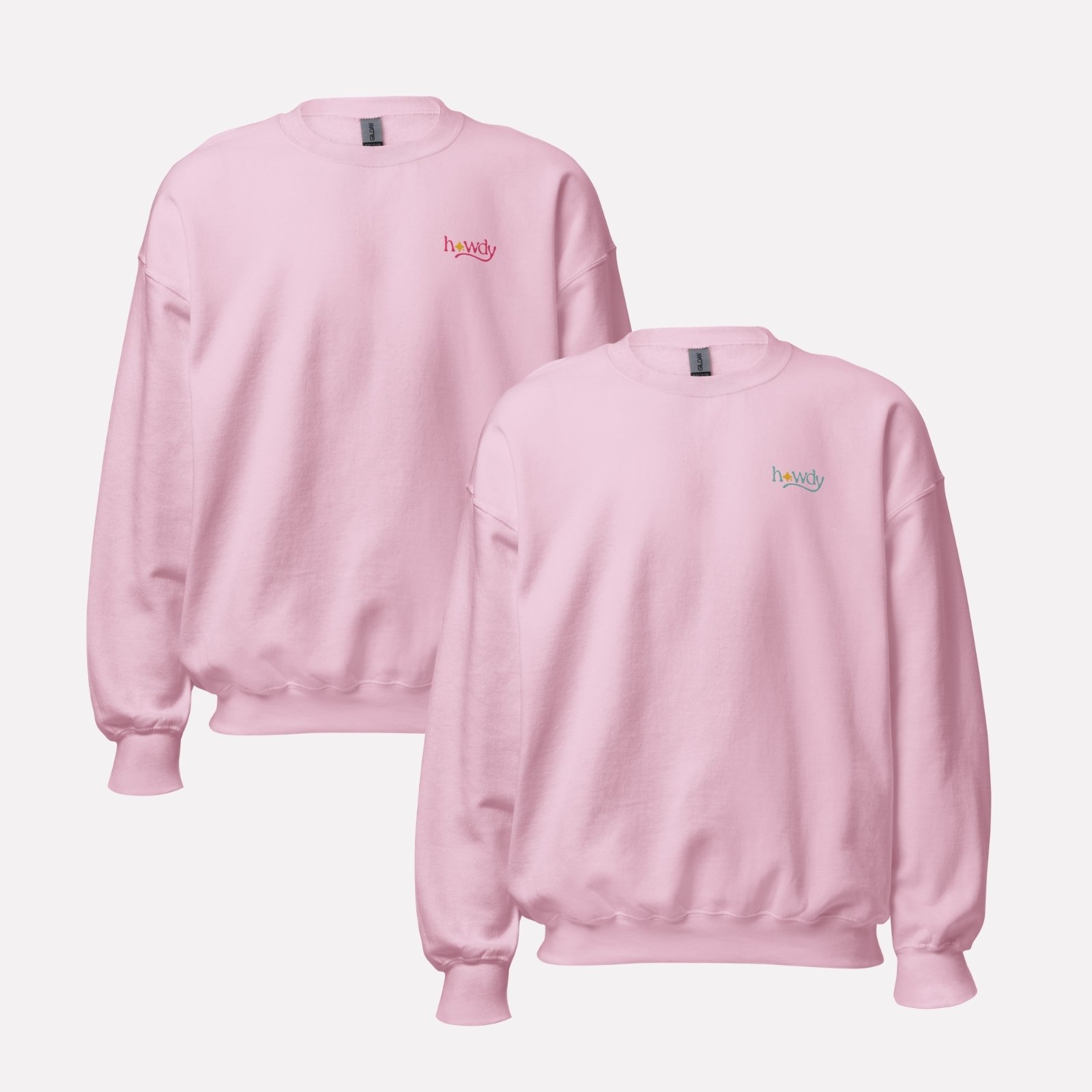 Howdy Pink Embroidery - Crewneck sweatshirt - Image 7